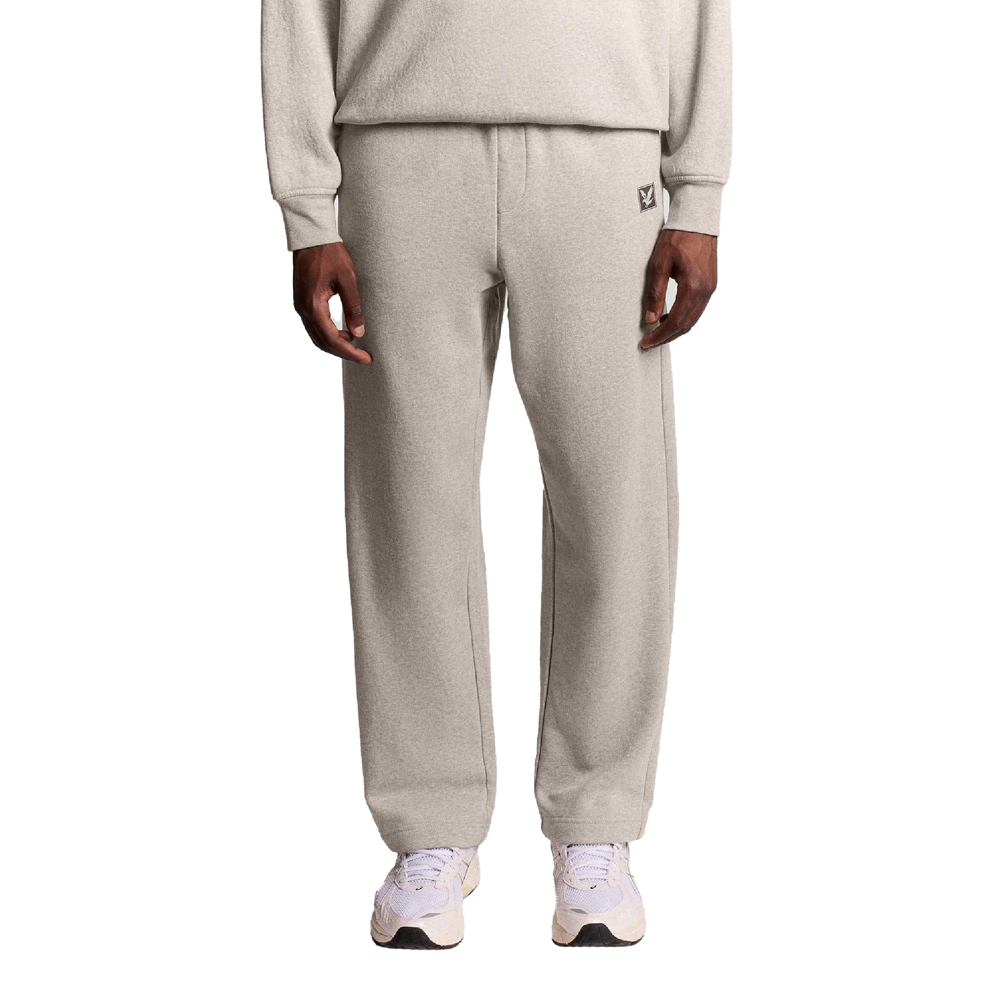 Beige - Front - Lyle & Scott Mens Straight Leg Jogging Bottoms