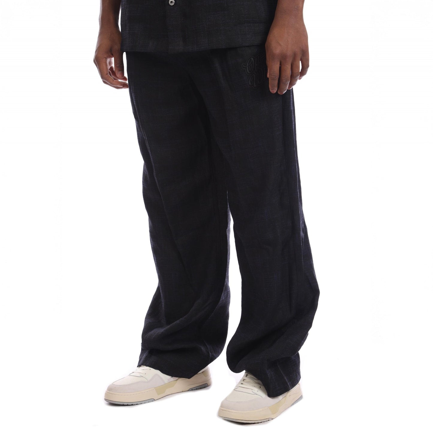 Black - Front - Off White Mens 90s Tapered Leg Jogging Bottoms