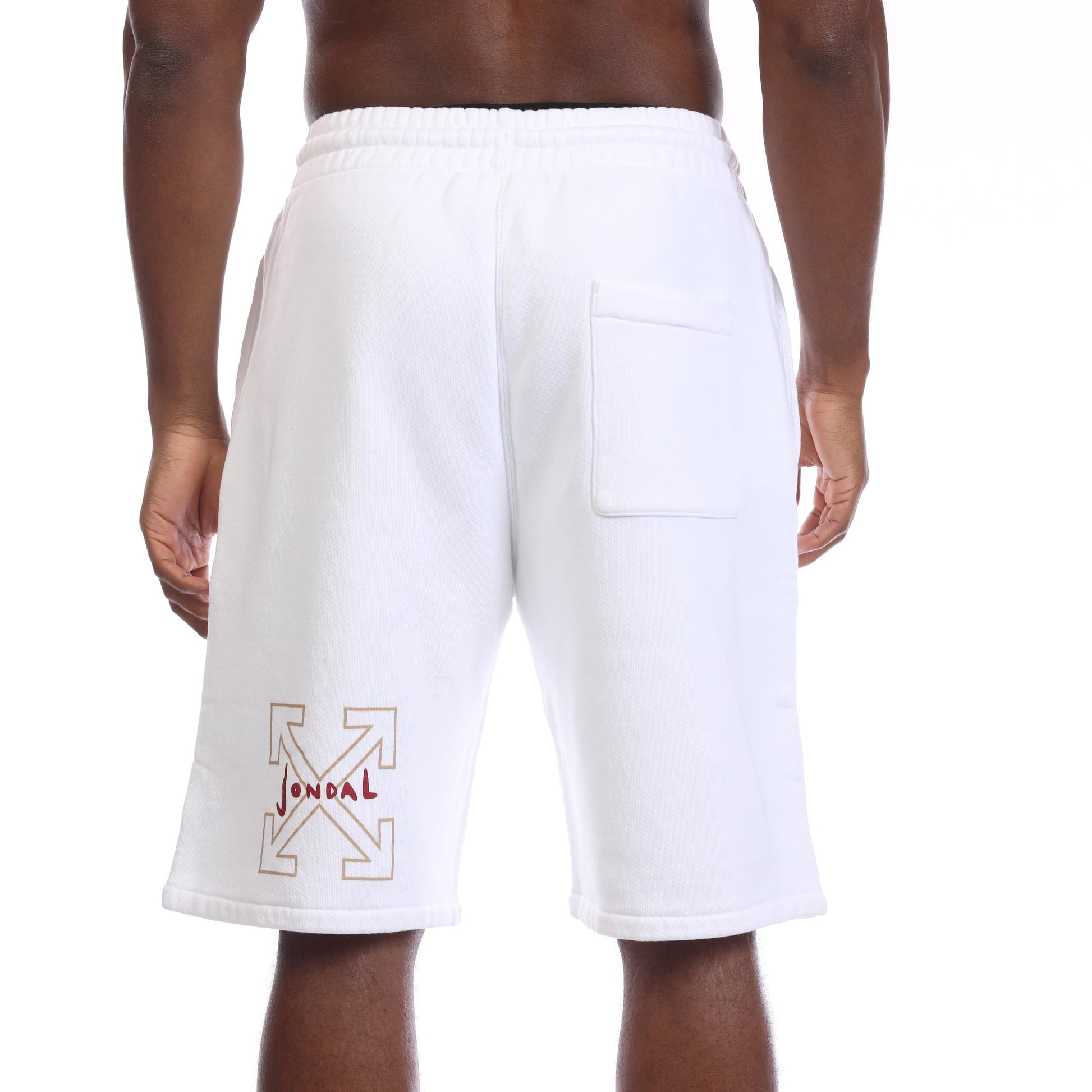Off White - Back - Off White Mens Skater Shorts