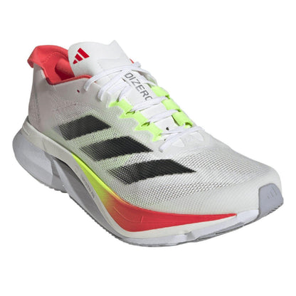 White - Front - Adidas Mens 12 Boston Running Trainers