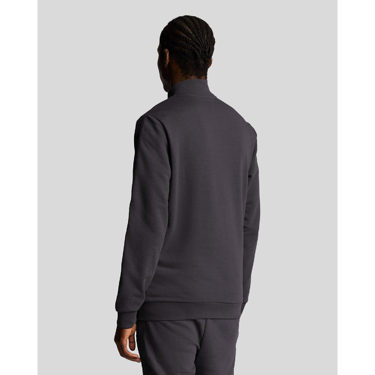 Grey - Side - Lyle & Scott Mens Taped Jacket