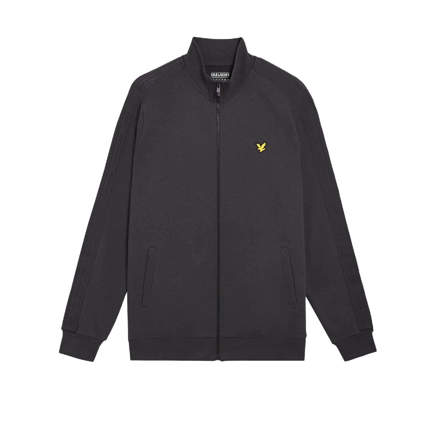 Grey - Front - Lyle & Scott Mens Taped Jacket