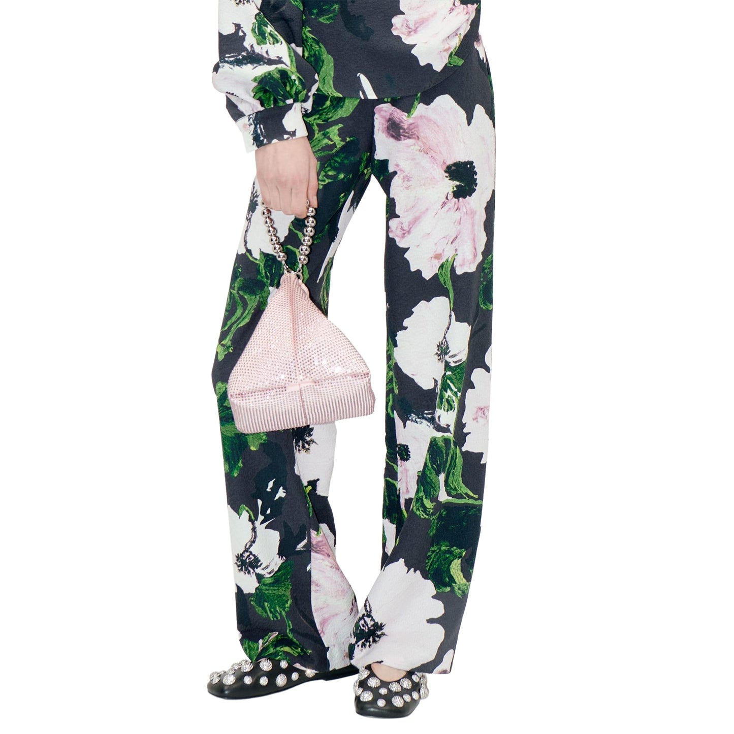 Multicoloured - Front - Stine Goya Womens-Ladies Elasticated Long Trousers