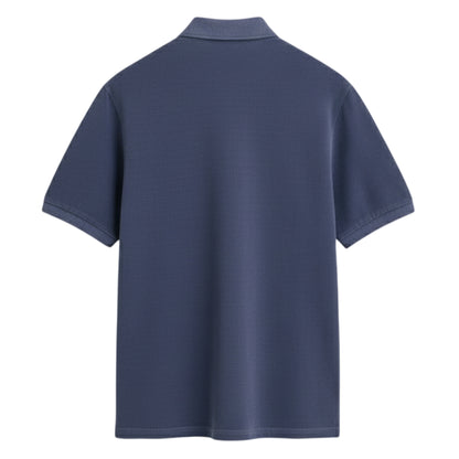 Navy - Back - Gant Mens Pique Sun Faded Polo Shirt