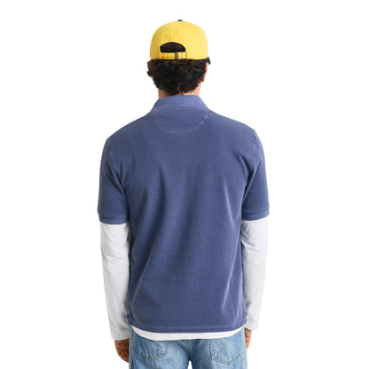 Navy - Lifestyle - Gant Mens Pique Sun Faded Polo Shirt