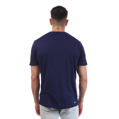Blue - Back - Adidas Mens Train Essentials Feelready Logo Training T-Shirt