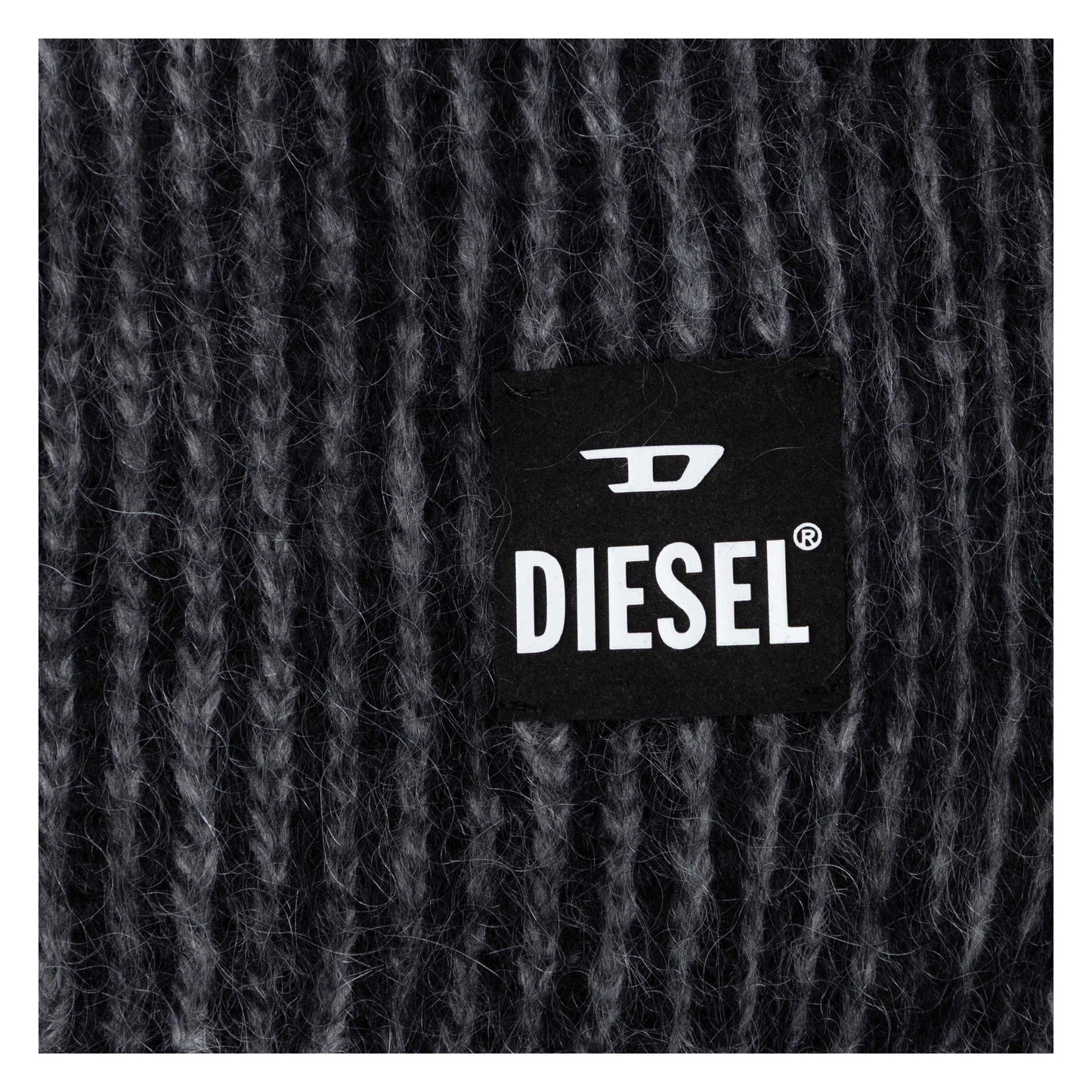 Black - Side - Diesel Unisex Adult K-Edro Mohair Scarf