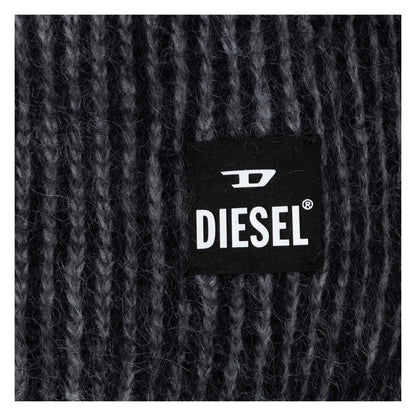 Black - Side - Diesel Unisex Adult K-Edro Mohair Scarf