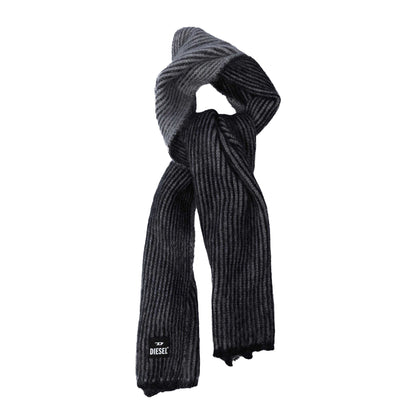 Black - Front - Diesel Unisex Adult K-Edro Mohair Scarf