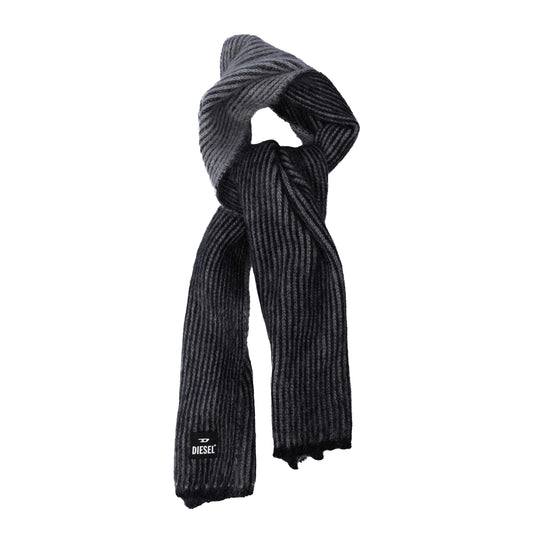 Black - Front - Diesel Unisex Adult K-Edro Mohair Scarf