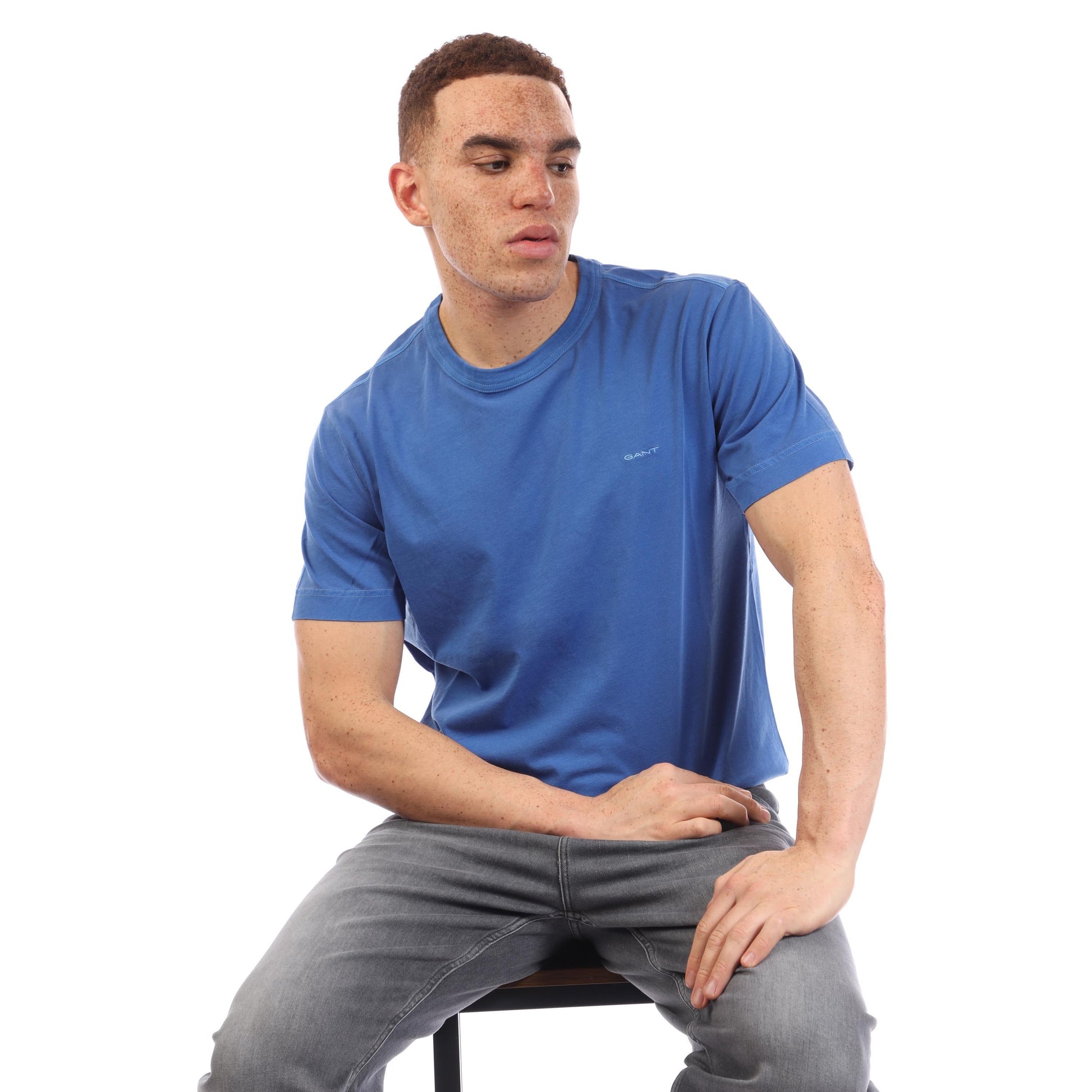 Blue - Lifestyle - Gant Mens Sun Faded T-Shirt