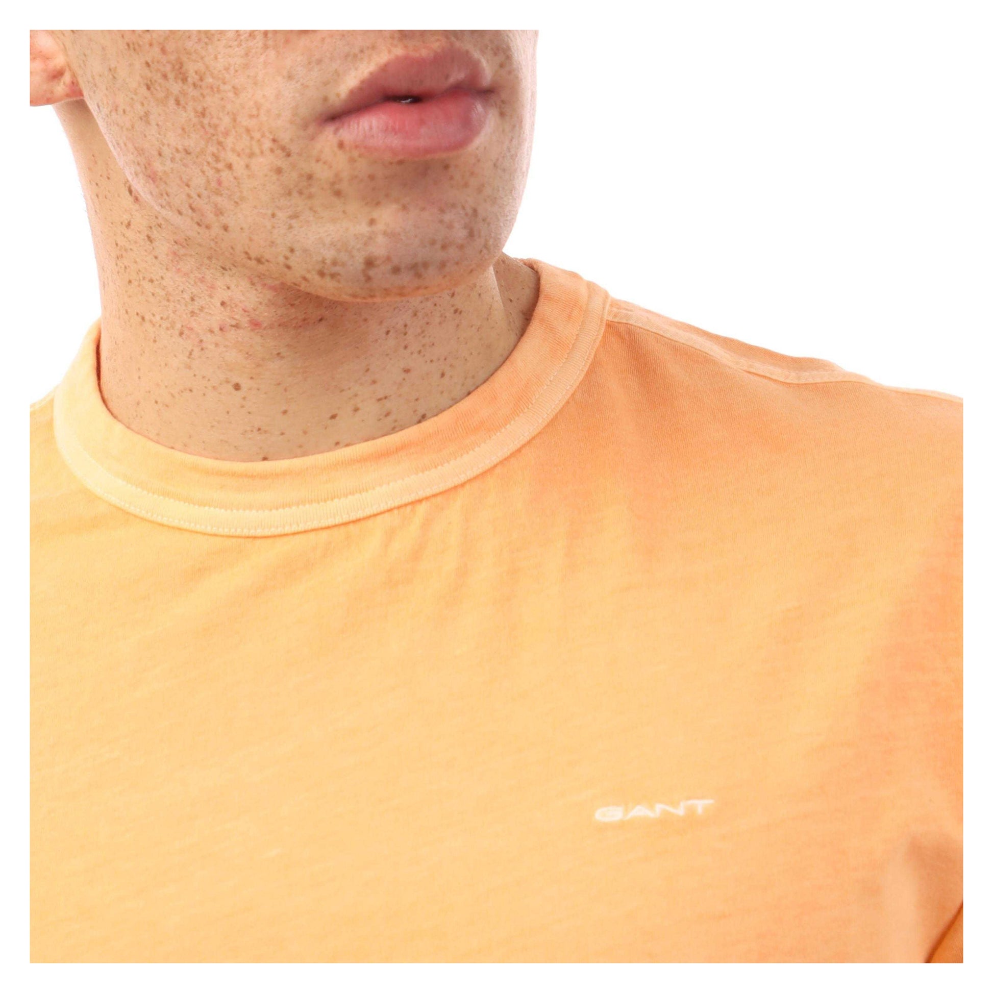 Orange - Side - Gant Mens Sun Faded T-Shirt
