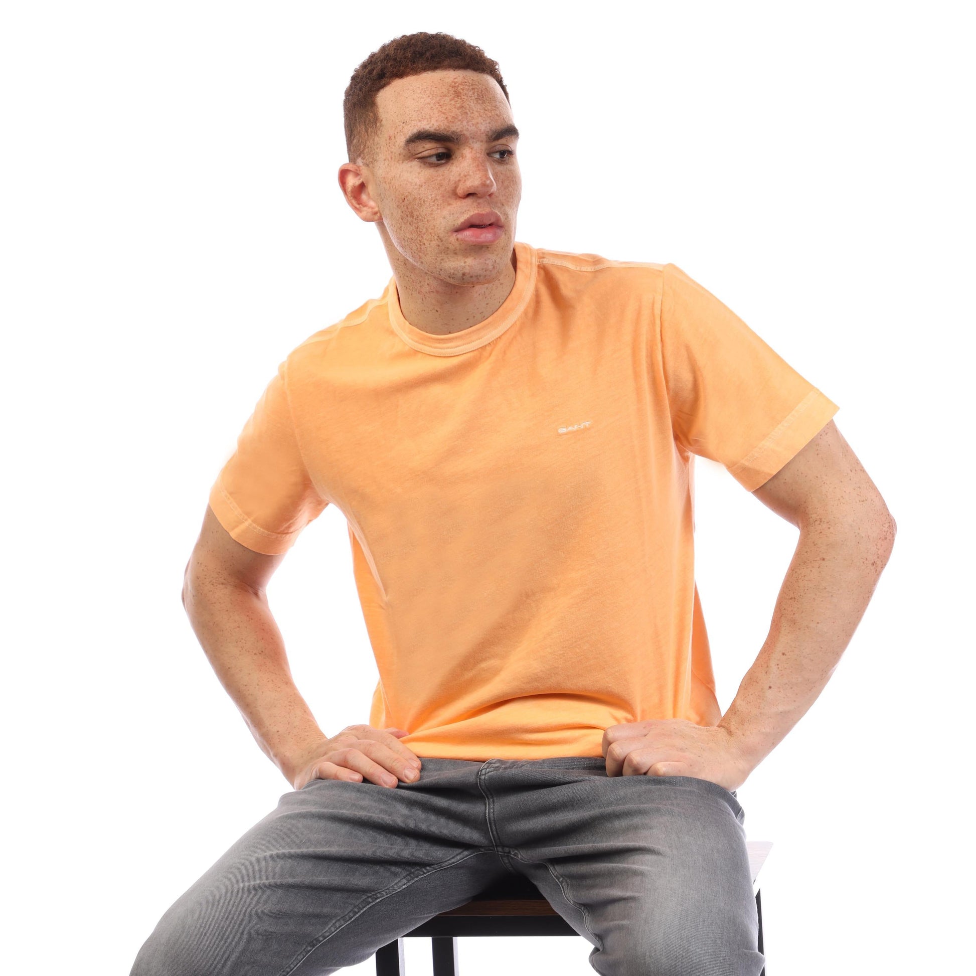 Orange - Lifestyle - Gant Mens Sun Faded T-Shirt