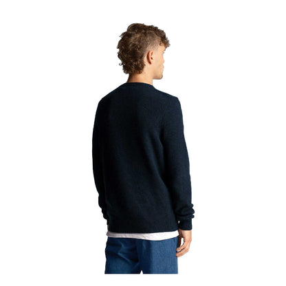 Blue - Back - Lyle & Scott Mens Blended Jumper