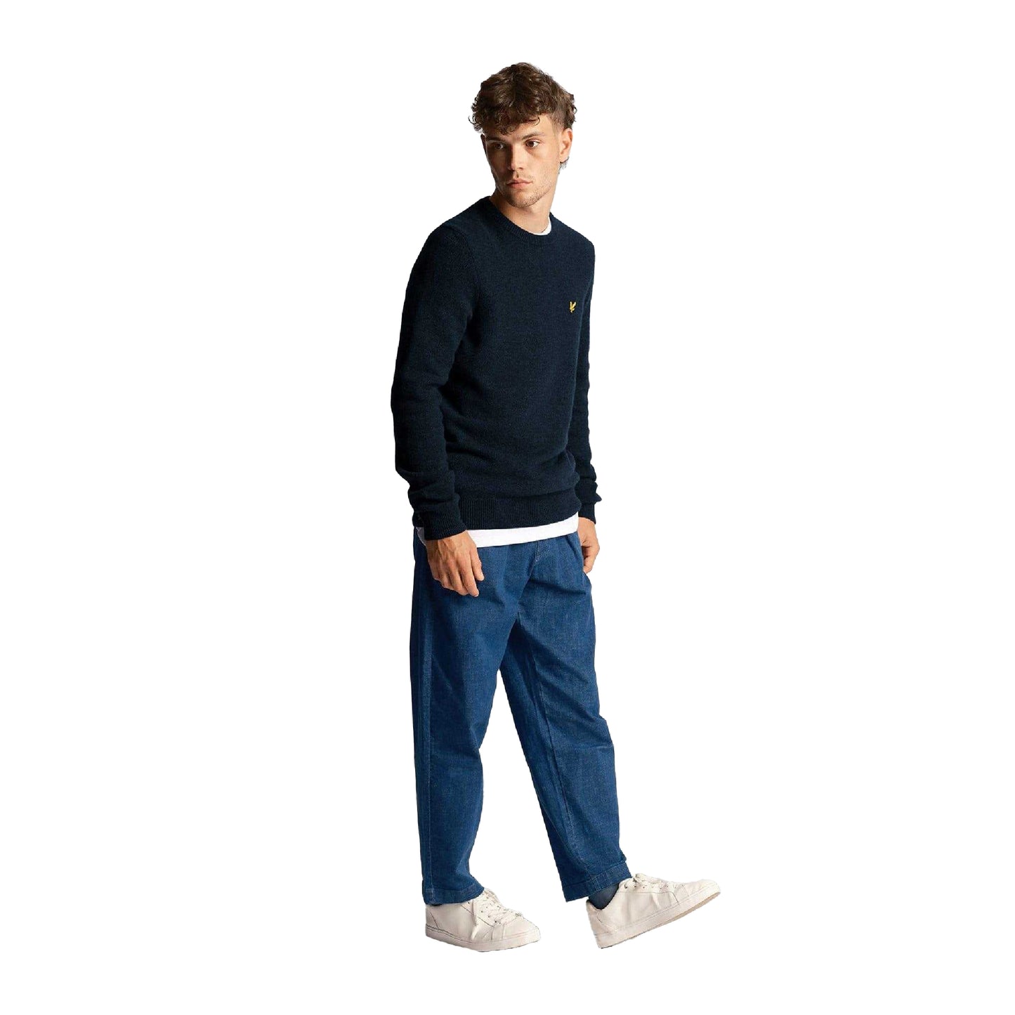 Blue - Lifestyle - Lyle & Scott Mens Blended Jumper