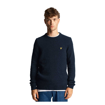 Blue - Front - Lyle & Scott Mens Blended Jumper