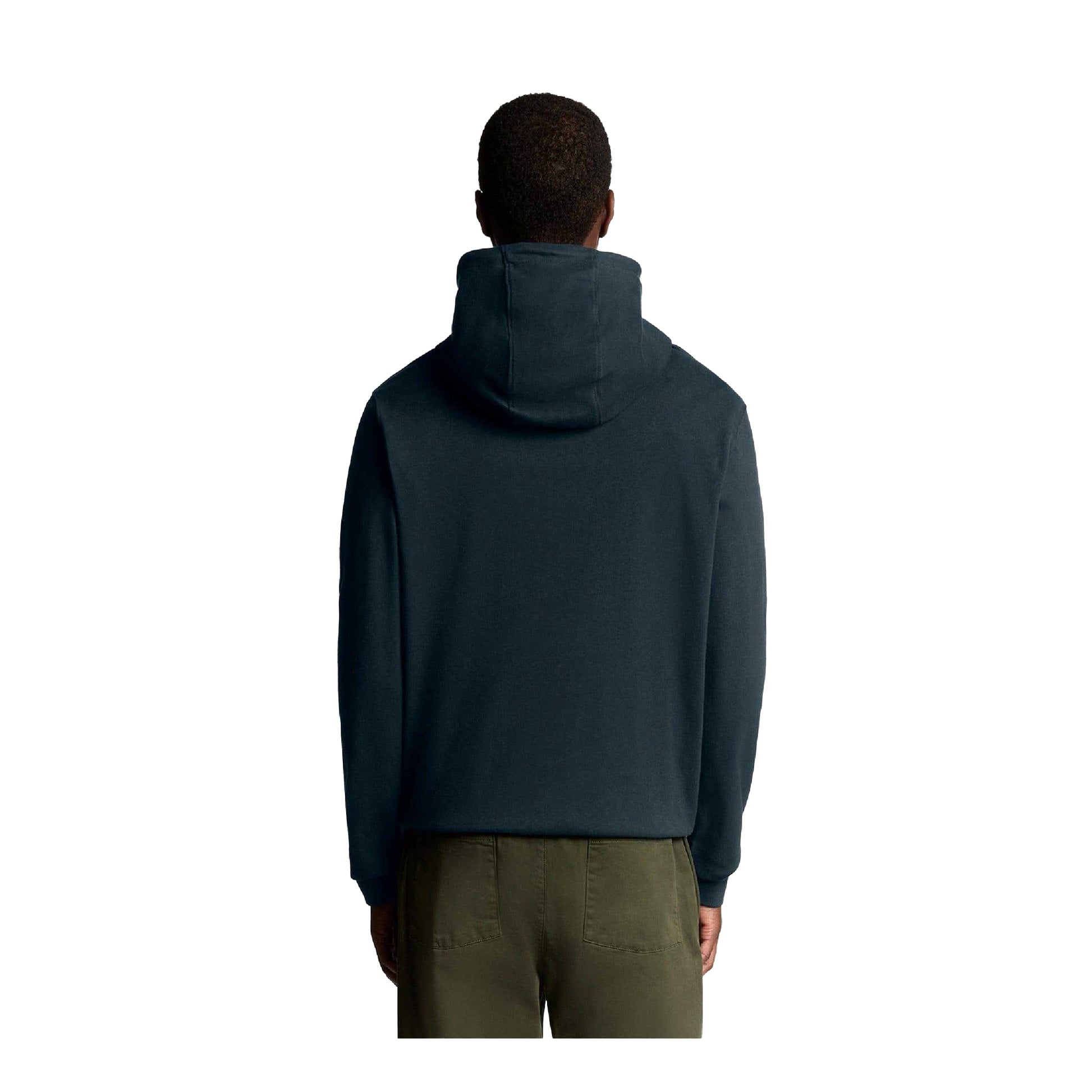 Black - Back - Lyle & Scott Mens Interlock Hoodie