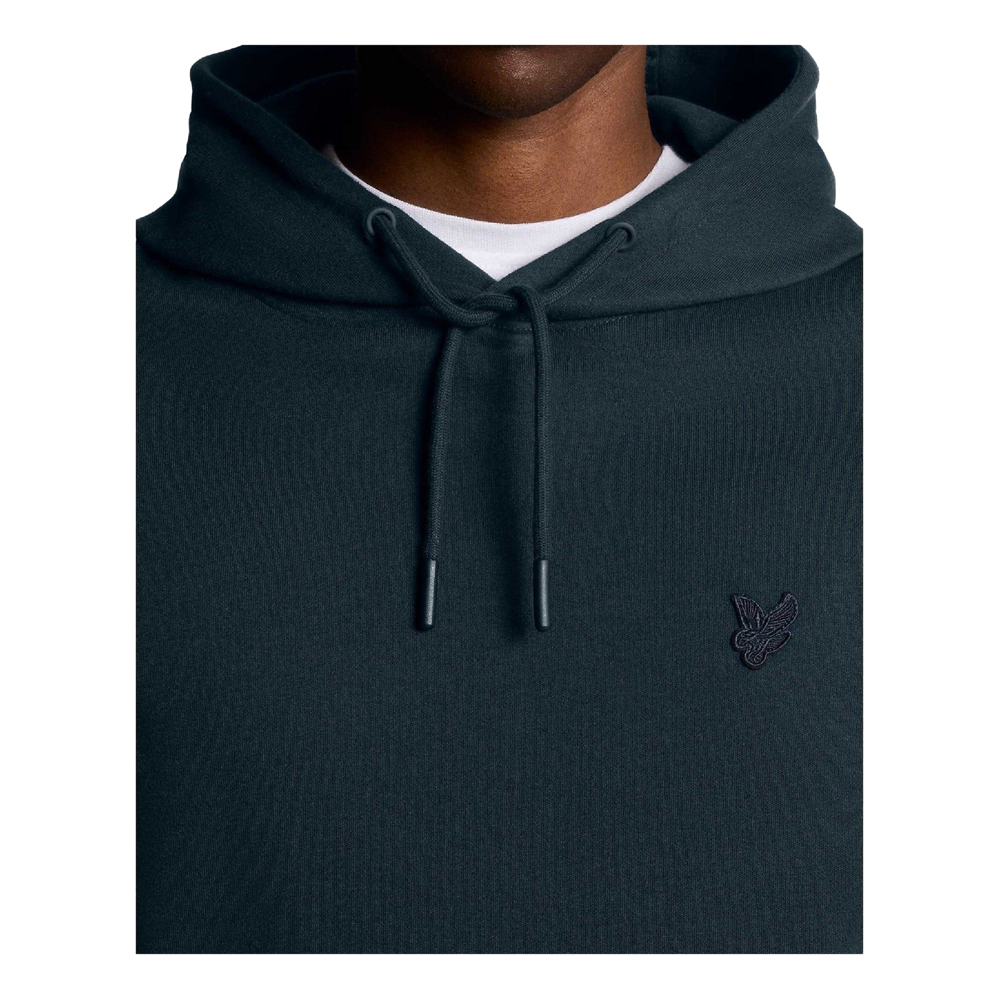 Black - Side - Lyle & Scott Mens Interlock Hoodie