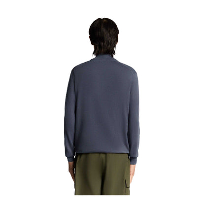 Graystone - Back - Lyle & Scott Mens Cotton Merino Quarter Zip Jumper