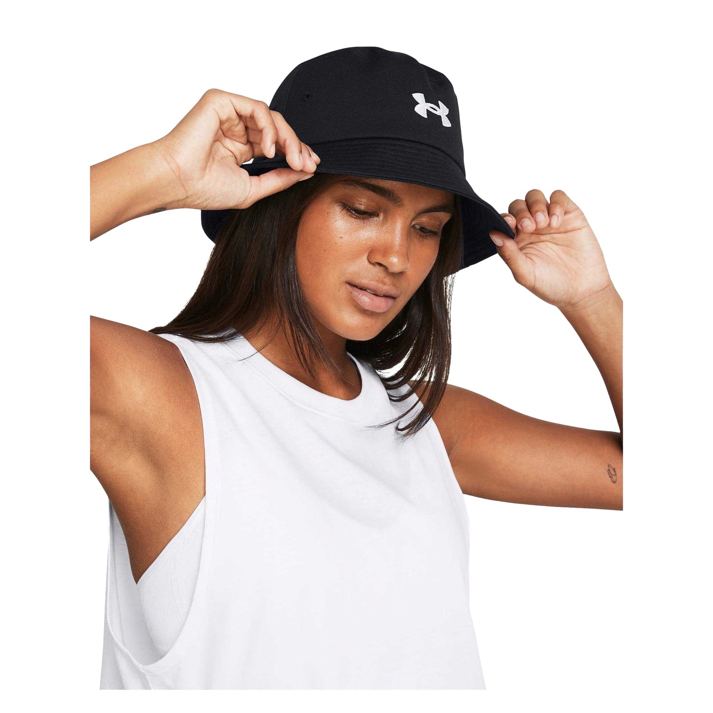 Black - Side - Under Armour Unisex Adult Blitzing Bucket Hat