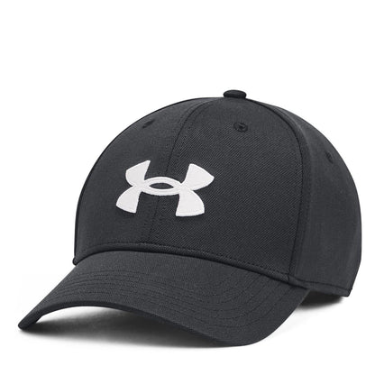 Black-White - Front - Under Armour Blitzing Adjustable Low Profile Baseball Cap