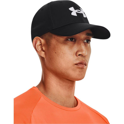 Black-White - Side - Under Armour Blitzing Adjustable Low Profile Baseball Cap