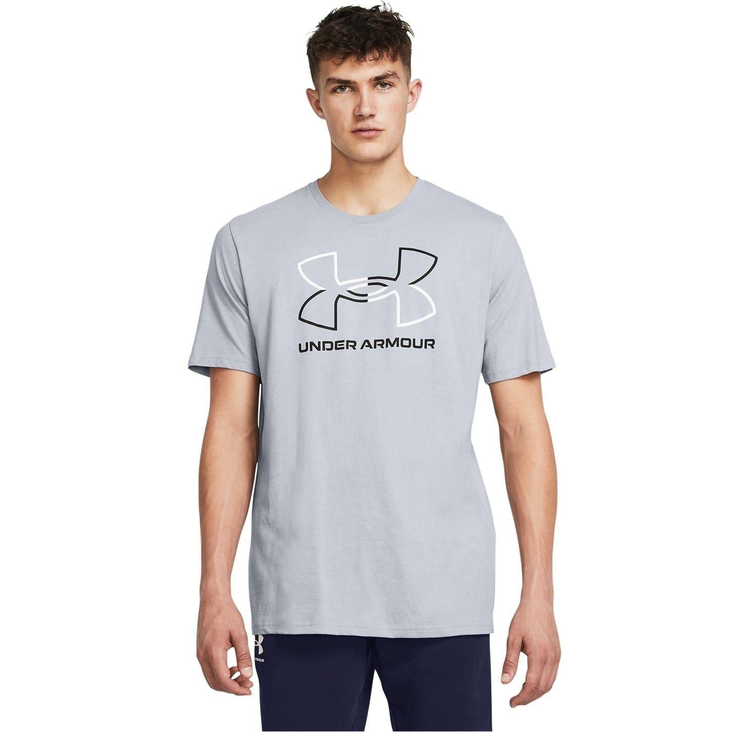 Charcoal-Black - Back - Under Armour Mens Foundation Updates Gl Short-Sleeved T-Shirt