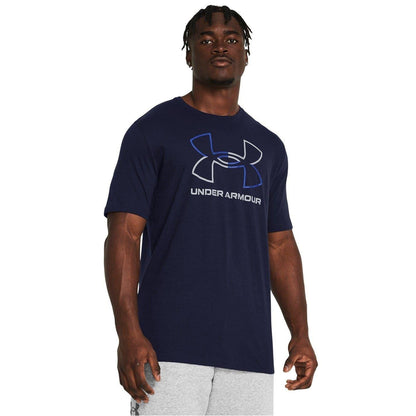 Navy-Blue - Back - Under Armour Mens Foundation Updates Gl Short-Sleeved T-Shirt