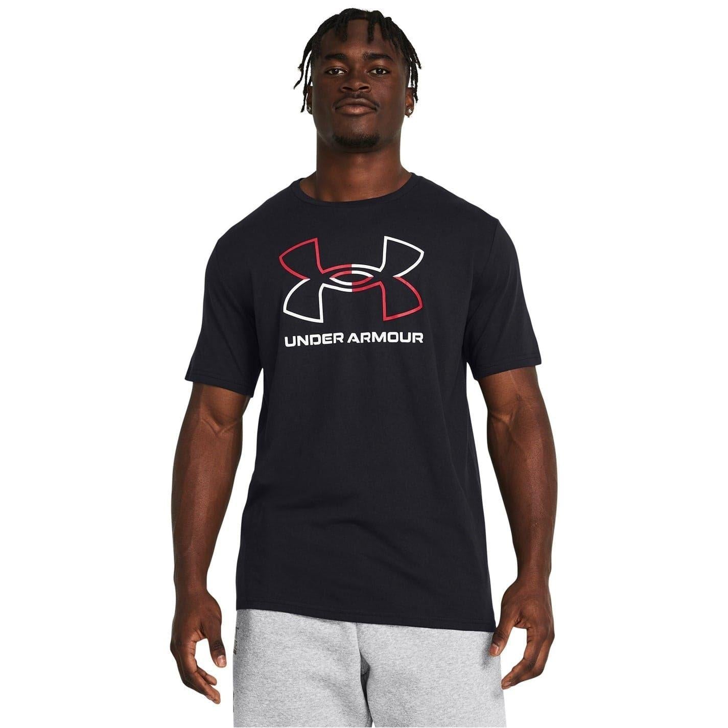 Black-White - Back - Under Armour Mens Foundation Updates Gl Short-Sleeved T-Shirt
