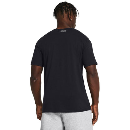 Black-White - Side - Under Armour Mens Foundation Updates Gl Short-Sleeved T-Shirt