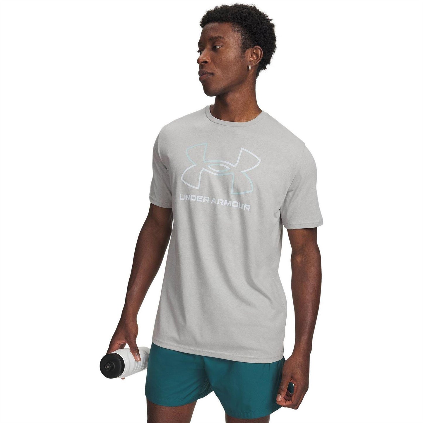 Titanium-Blue - Front - Under Armour Mens Foundation Updates Gl Short-Sleeved T-Shirt