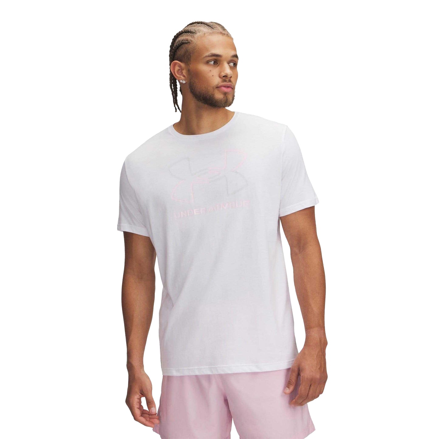 White - Side - Under Armour Mens Foundation Updates Gl Short-Sleeved T-Shirt