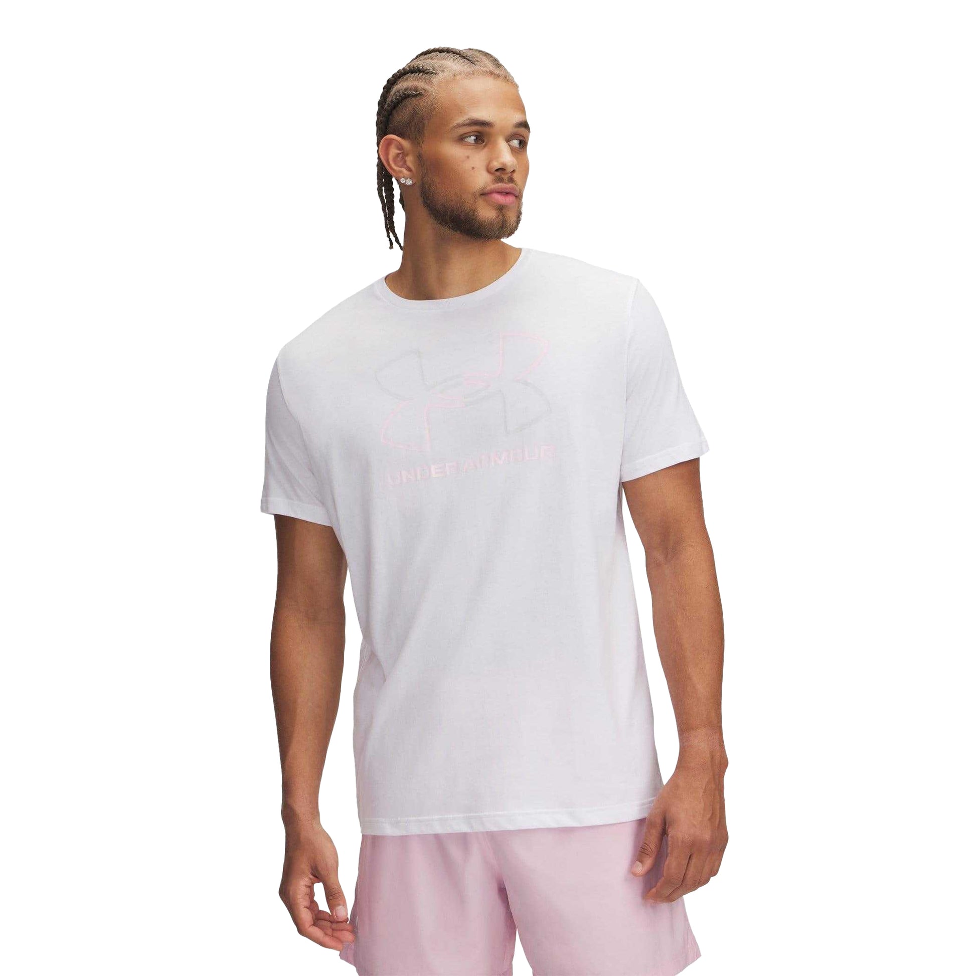 White - Side - Under Armour Mens Foundation Updates Gl Short-Sleeved T-Shirt