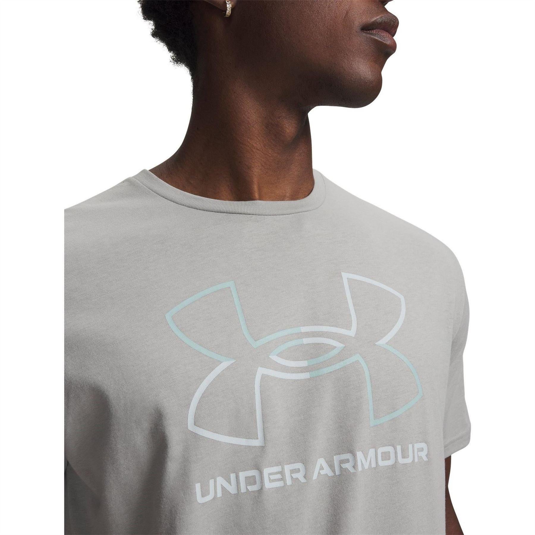 Titanium-Blue - Side - Under Armour Mens Foundation Updates Gl Short-Sleeved T-Shirt