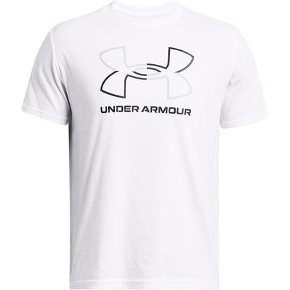 White-Black - Front - Under Armour Mens Foundation Updates Gl Short-Sleeved T-Shirt