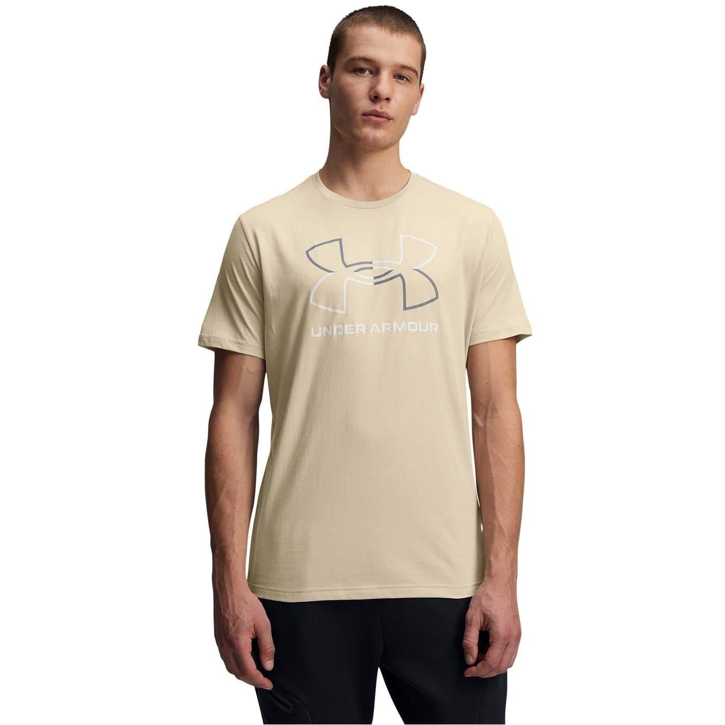 Khaki Green - Front - Under Armour Mens Foundation Updates Gl Short-Sleeved T-Shirt