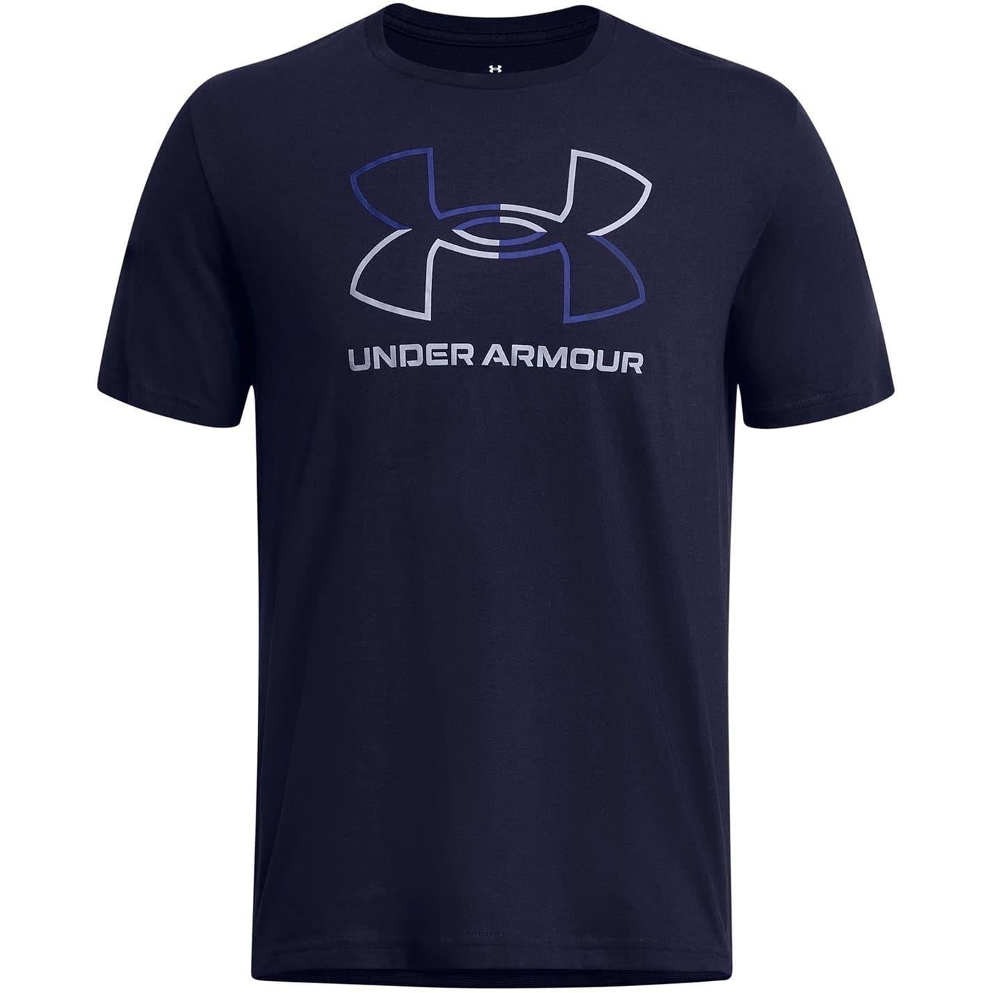 Navy-Blue - Front - Under Armour Mens Foundation Updates Gl Short-Sleeved T-Shirt
