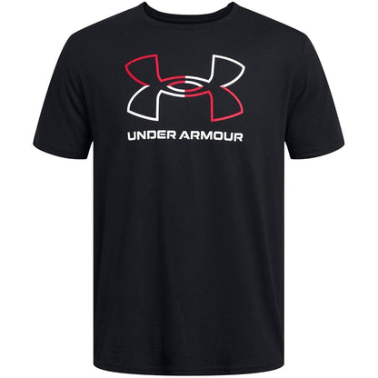Black-White - Front - Under Armour Mens Foundation Updates Gl Short-Sleeved T-Shirt