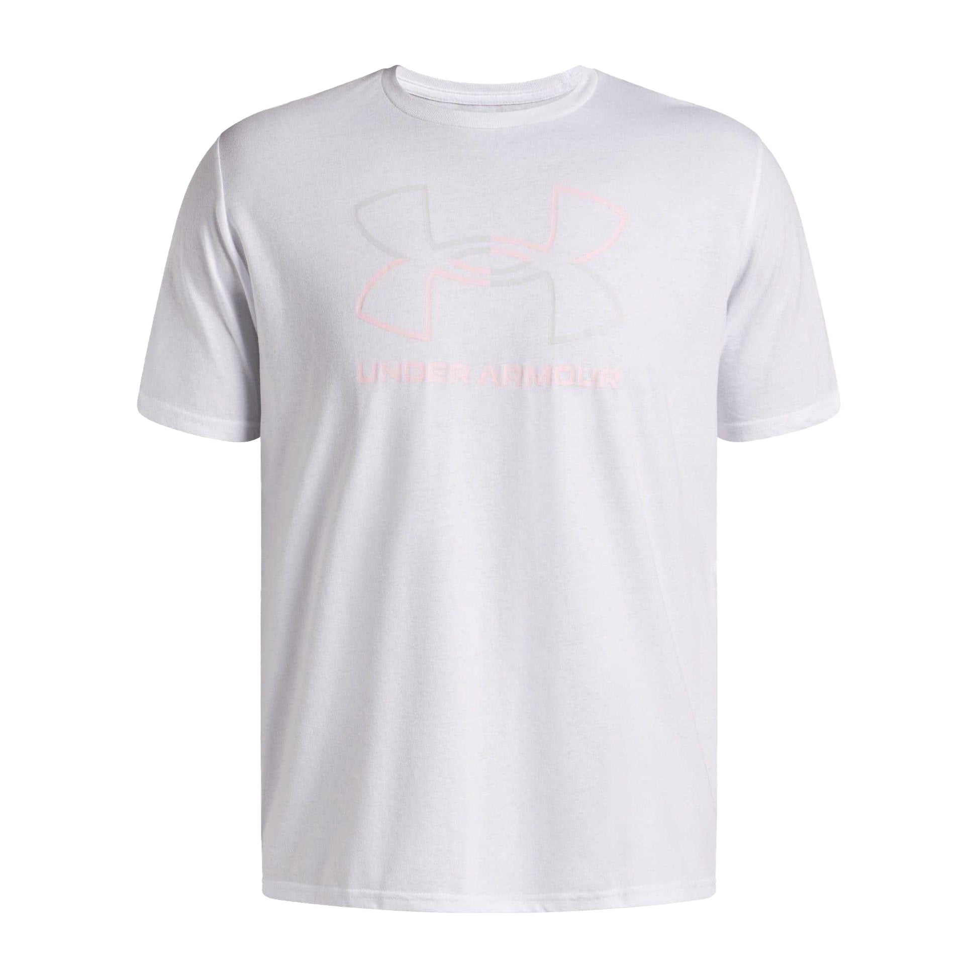 White - Front - Under Armour Mens Foundation Updates Gl Short-Sleeved T-Shirt