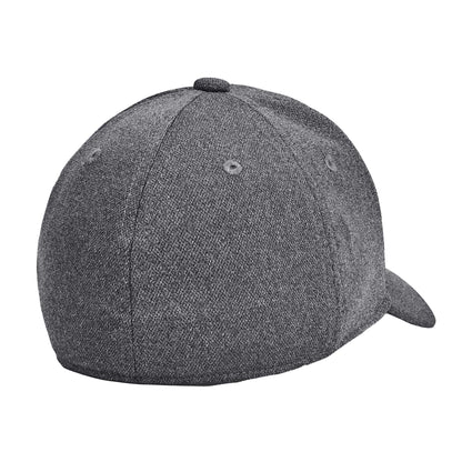Black - Back - Under Armour Childrens-Kids Blitzing Stretch Baseball Cap