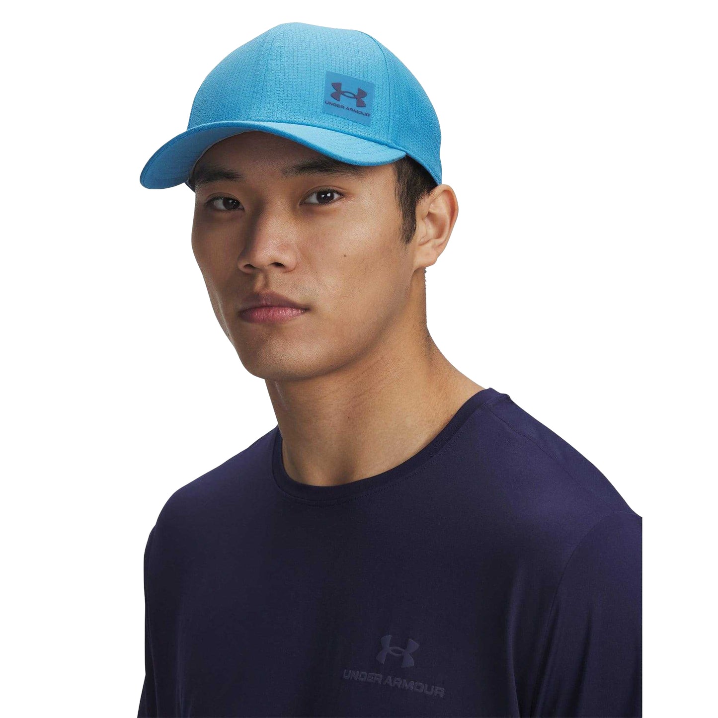 Blue - Side - Under Armour Adjustable ArmourVent Baseball Cap