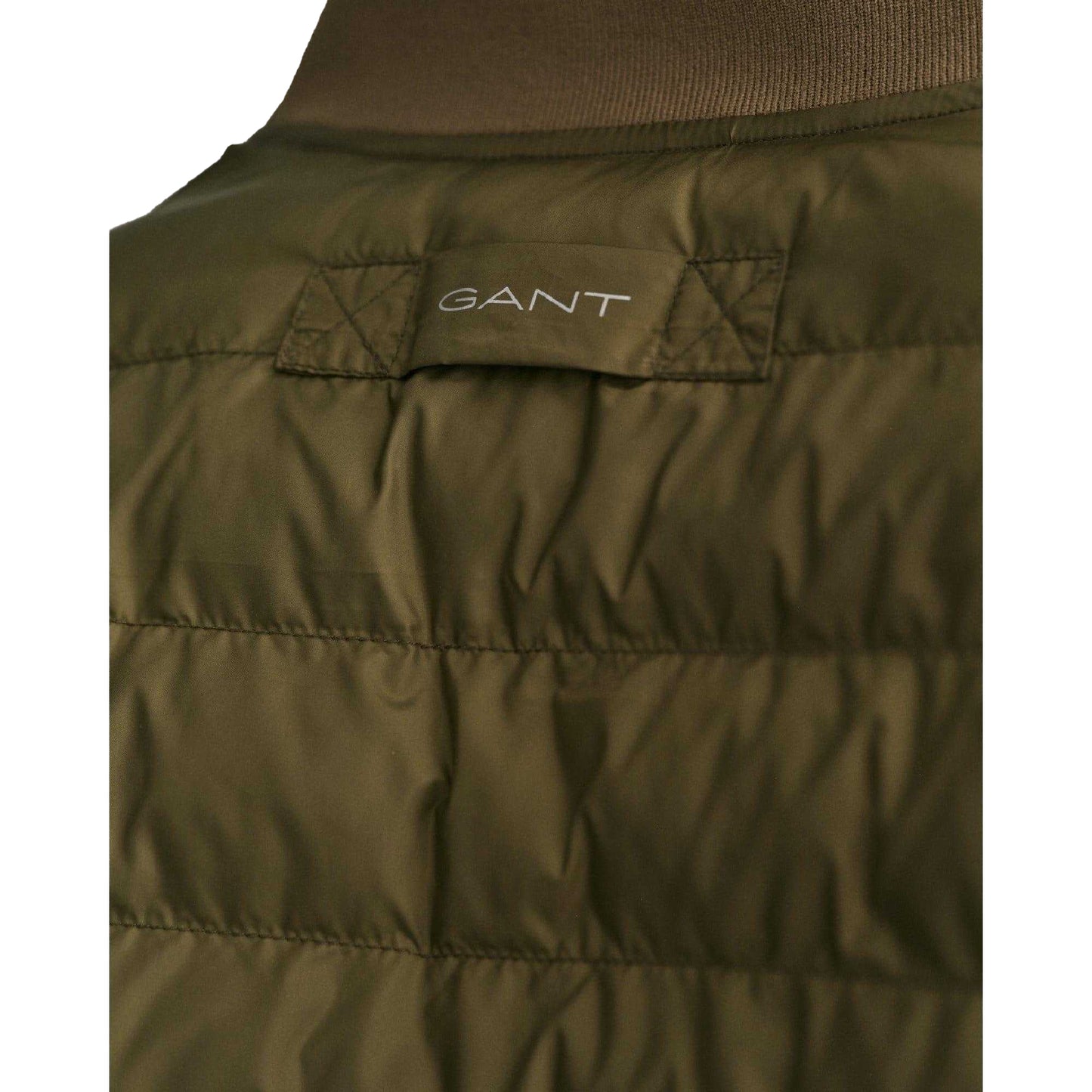 Green - Side - Gant Mens Light Padded Bomber Jacket