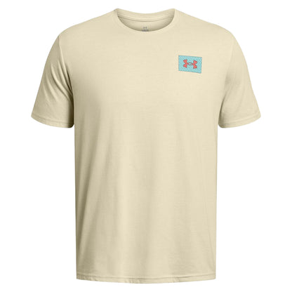 Brown - Front - Under Armour Mens Block Logo T-Shirt