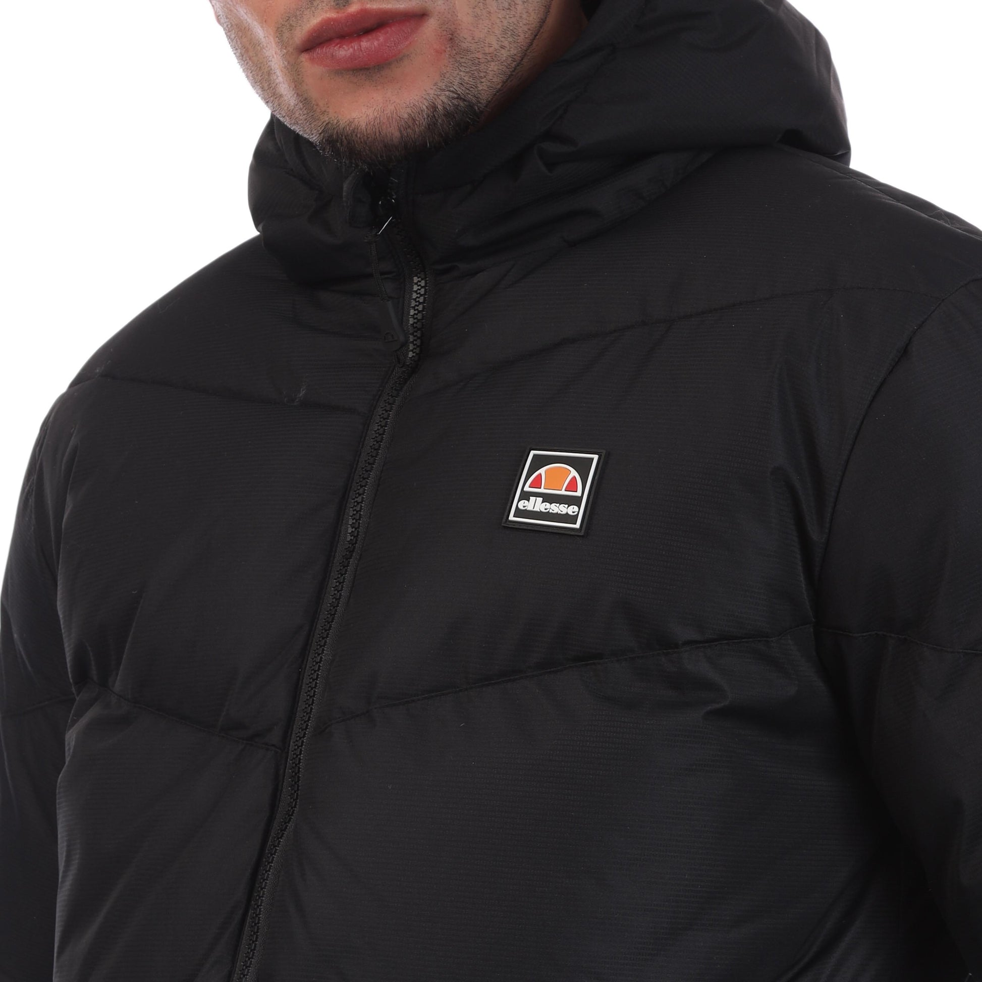 Black - Side - Ellesse Mens Performante Puffer Jacket