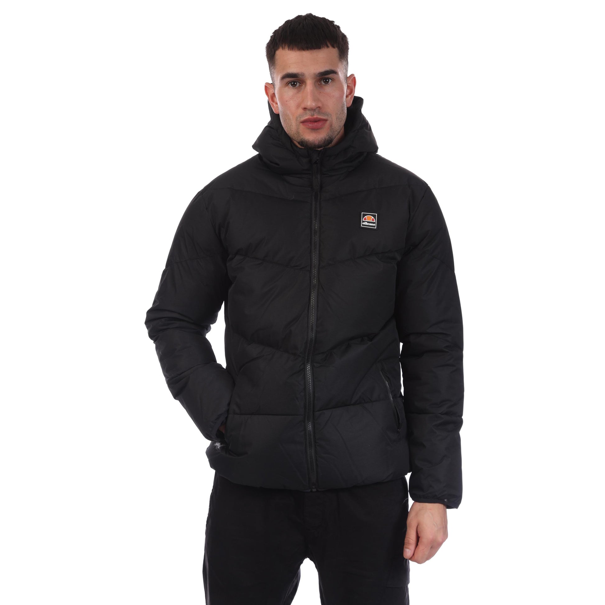 Black - Front - Ellesse Mens Performante Puffer Jacket