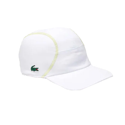 White - Side - Lacoste Mesh Panel Tennis Cap