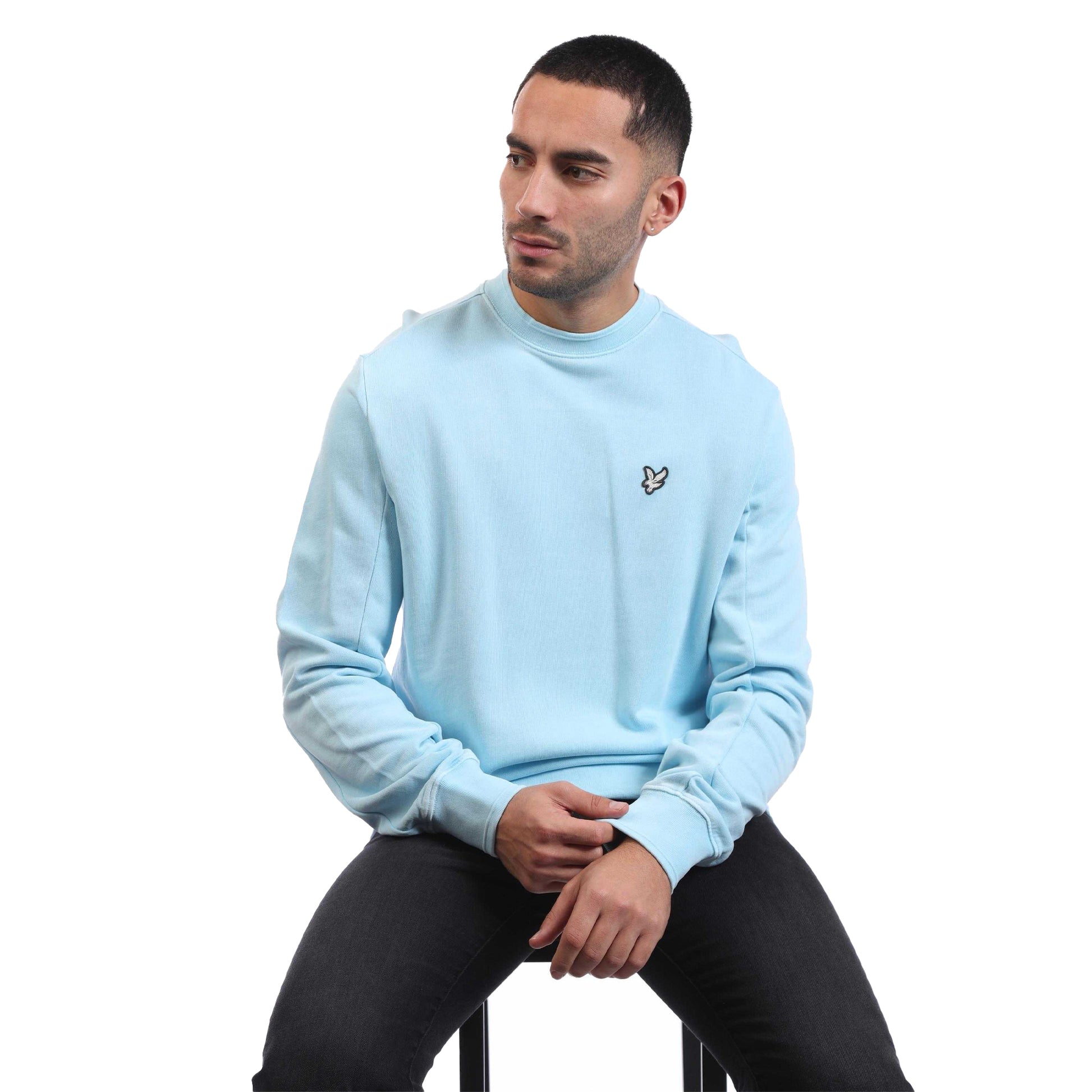 Blue - Lifestyle - Lyle & Scott Mens Natural Dyed Crew Neck Sweatshirt