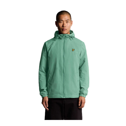 Green - Front - Lyle & Scott Mens Full Zip Hooded Jacket