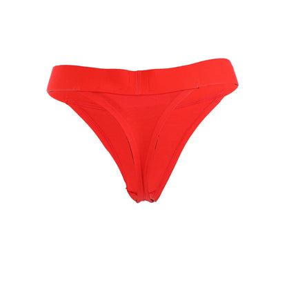 Red - Back - Hugo Womens-Ladies Logo Thong