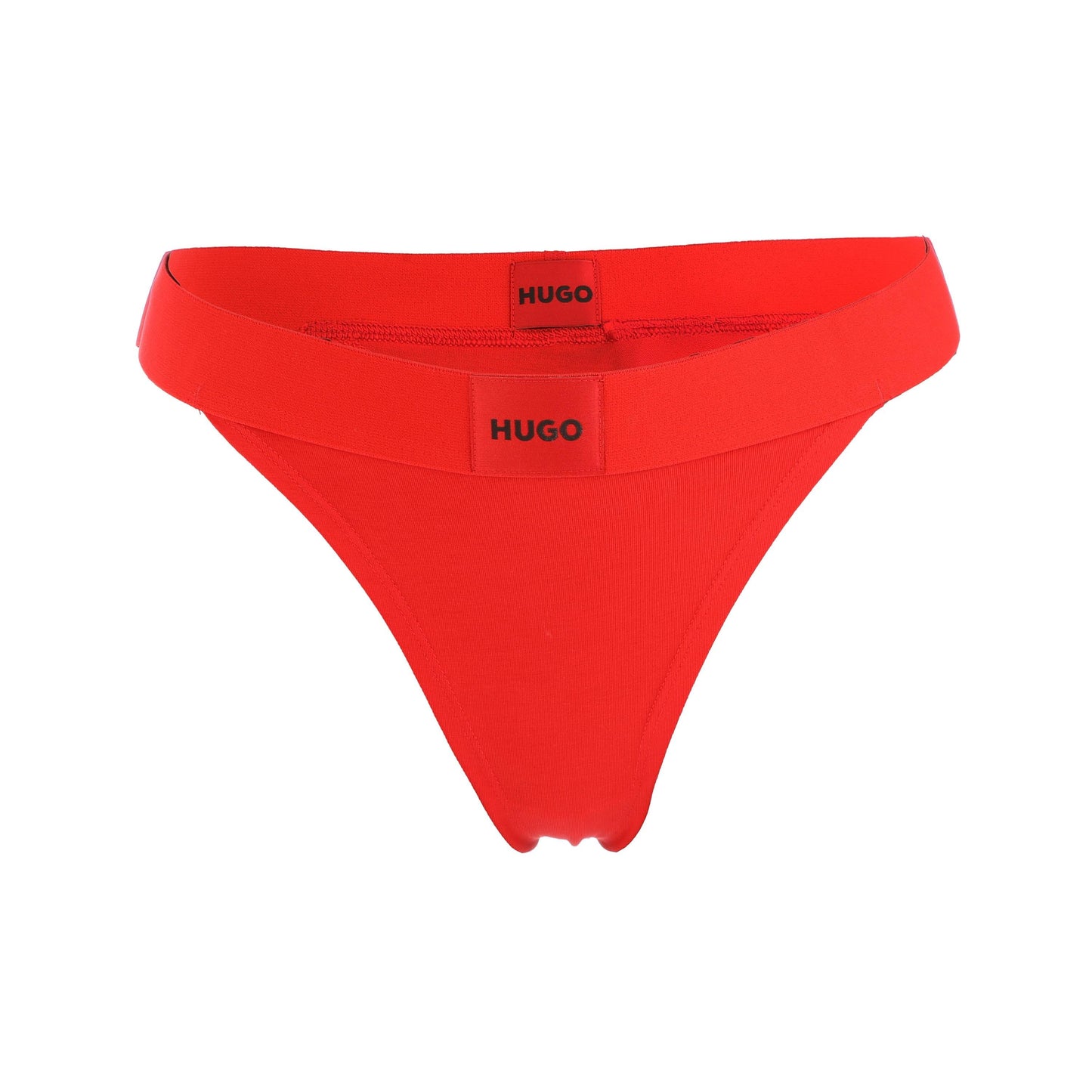 Red - Front - Hugo Womens-Ladies Logo Thong